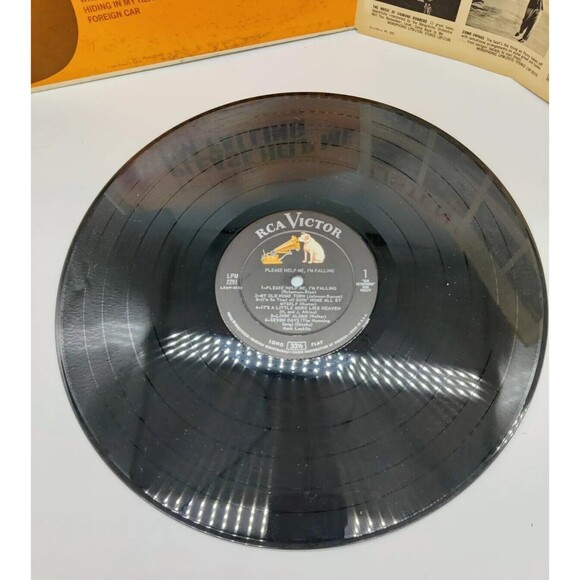 Vintage 1962 Hank Locklin Please Help Me I'm Falling RCA LPM-2291 Mono Vinyl LP - Picture 4 of 16